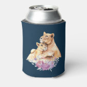 Niedliche Aquarellmütter Dosenkühler (Kanne Rückseite)