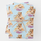 Niedliche Aquarellmütter Geschenkpapier Set (Beispiel)