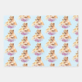 Niedliche Aquarellmütter Geschenkpapier Set (Vorderseite)