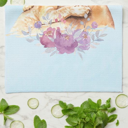 Niedliche Aquarellmütter Geschirrtuch (Gefaltet)