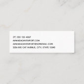 Niedliche Aquarellmütter Mini Visitenkarte (Rückseite)