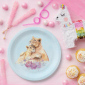 Niedliche Aquarellmütter Pappteller (Party)