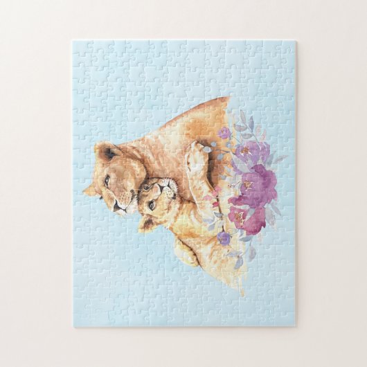 Niedliche Aquarellmütter Puzzle (Vertikal)