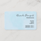 Niedliche Aquarellmütter Visitenkarte (Rückseite)