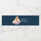 Niedliche Aquarellmütter - Willkommen Wasserflaschenetikett (Einzelnes Label)