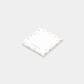 Niedliche Aquarellpastellfarben Regenbogenwolken Post-it Klebezettel (angewinkelt)