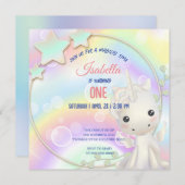 Niedliche Aquarellpastellfarben Unicorns Rainbow G (Vorne/Hinten)