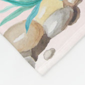 Niedliche Aquarellpastete No Probllama Llama Kinde Fleecedecke (Ecke)