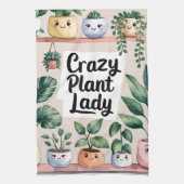 Niedliche Aquarellpflanze Geschirrtuch (Vertikal)