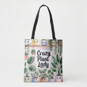 Niedliche Aquarellpflanze Tasche (Vorderseite)