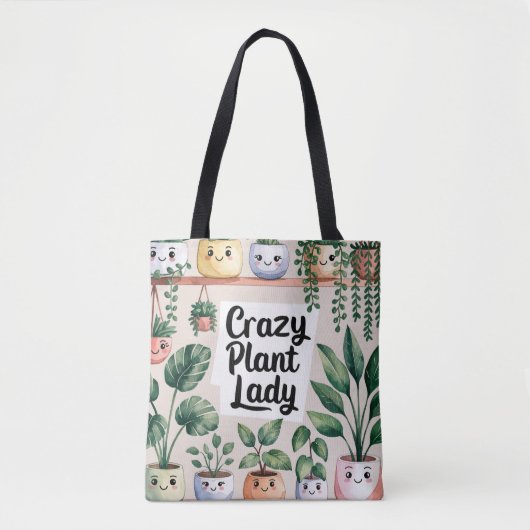 Niedliche Aquarellpflanze Tasche (Vorderseite)