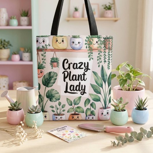Niedliche Aquarellpflanze Tasche