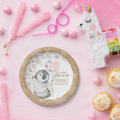 Niedliche Aquarellpinguin Gender Neutral Baby Dusc Pappteller (Party)