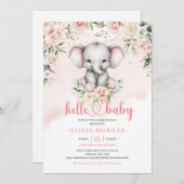 Niedliche Aquarellsafari Einladung (Vorne/Hinten)