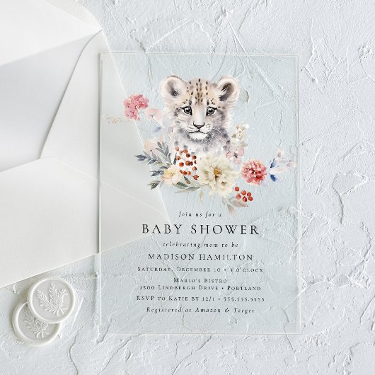 Niedliche Aquarellschneedecke Winterkindusche Acryleinladungen