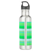 Niedliche Aquarellstreifen Edelstahlflasche (Rückseite)