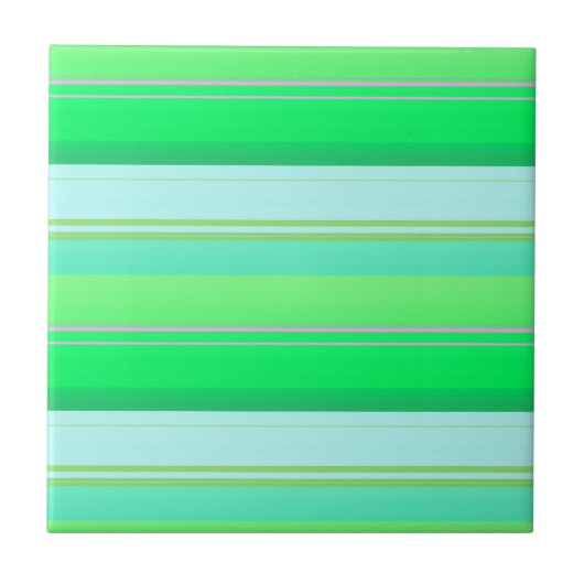 Niedliche Aquarellstreifen Fliese (Vorderseite)