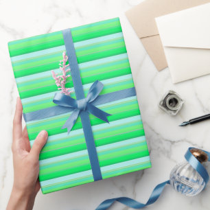 Niedliche Aquarellstreifen Geschenkpapier