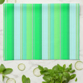 Niedliche Aquarellstreifen Geschirrtuch (Gefaltet)