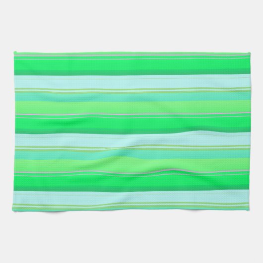 Niedliche Aquarellstreifen Geschirrtuch (Horizontal)