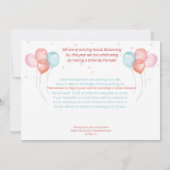 Niedliche Aquarelltiere Geburtstagsparade Einladung (Rückseite)