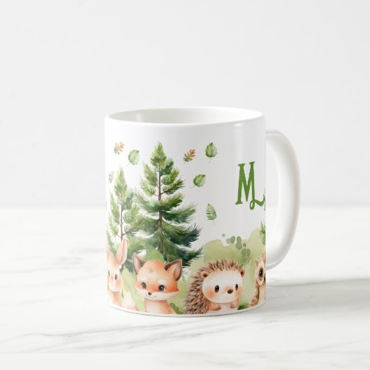 Niedliche Aquarelltiere Kaffeetasse (VorderseiteRechts)