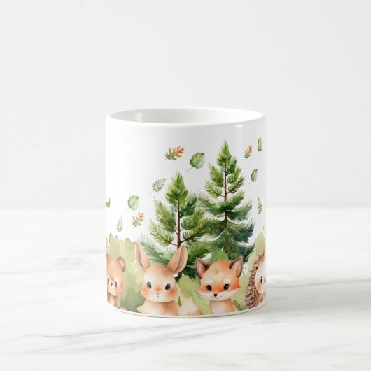 Niedliche Aquarelltiere Kaffeetasse (Mittel)