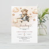 Niedliche Aquarelltöne Einladung (Stehend Vorderseite)