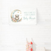 Niedliche Aquarelltuch Baby Dusche Willkommen Banner (InSitu)