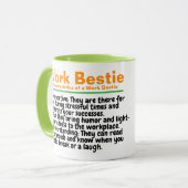 Niedliche Arbeit Bestie Sprichwort Geschenk | CoWo Tasse (Vorderseite Links)