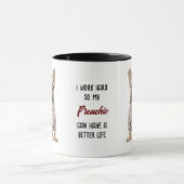 Niedliche Arbeit für meinen Hund Tasse (Zentrum)
