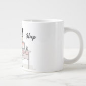 Niedliche Arbeit von Zuhause Remote Worker Coffee  Jumbo-Tasse (Rechts)