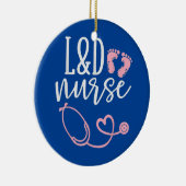 Niedliche Arbeits- und Lieferkrankenversorgung L D Keramik Ornament (Rechts)