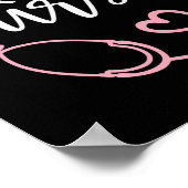 Niedliche Arbeitskräfte- und Zustellkrankenversich Poster (Ecke)