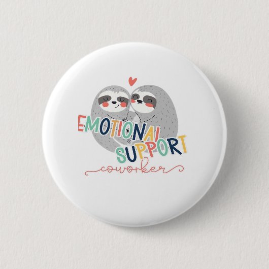 Niedliche Arbeitsschwerpunkte, emotionaler Helfer- Button (Vorderseite)