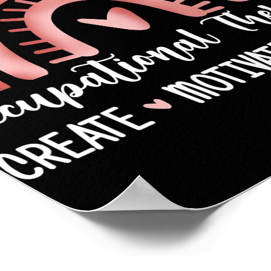 Niedliche Arbeitstherapie MotivationsInspirier sch Poster (Ecke)