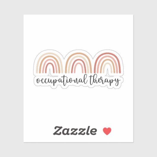 Niedliche Arbeitstherapie OT Regenbogen Aufkleber (Blatt)