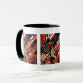 Niedliche Art Deco Liebhaber Tasse (Vorderseite Links)