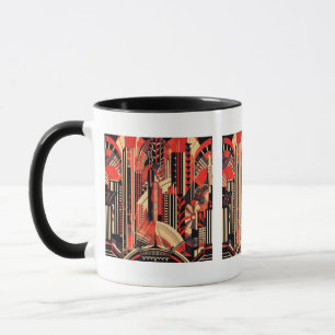 Niedliche Art Deco Liebhaber Tasse
