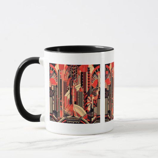 Niedliche Art Deco Liebhaber Tasse (Links)