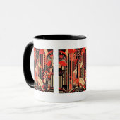 Niedliche Art Deco Liebhaber Tasse (Vorderseite Links)