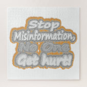 Niedliche Artwork über "Stopp Misinformation". Kau Puzzle (Vertikal)
