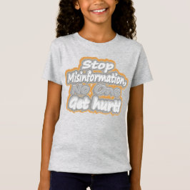 Niedliche Artwork über "Stopp Misinformation". Kau T-Shirt