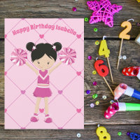 Niedliche asiatische Cheerleader Custom Birthday G