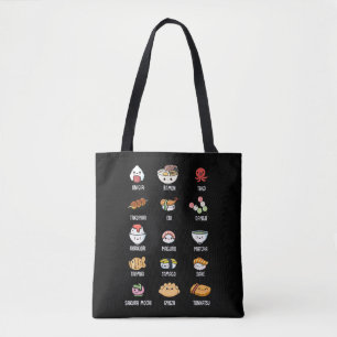 Niedliche asiatische Küche Kawaii Sushi Rice Fisc Tasche