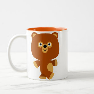 Niedliche Assertive Cartoon BärenTasse Zweifarbige Tasse