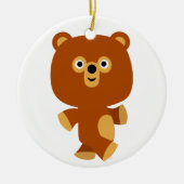 Niedliche Assertive Cartoon Bärenverzierung Keramik Ornament (Vorne)