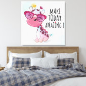 Niedliche Ästhetik - Baby Giraffe Inspiration Zita Leinwanddruck (Insitu (Schlafzimmer))