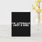 Niedliche ästhetische Preppy bin ich buchstäblich Karte (Gelbe Blume)