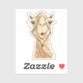 Niedliche ästhetische Wasserfarbe Arabian Kamel Aufkleber (Blatt)